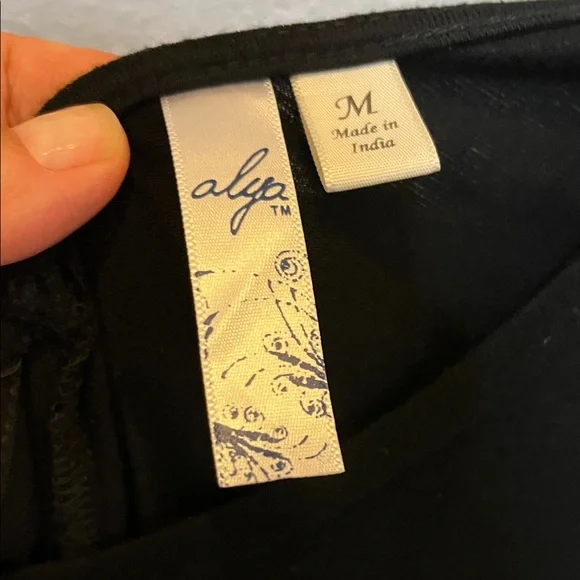 Alya Black Dress with Embroidery from Francesca’s. - Picture 2 of 7